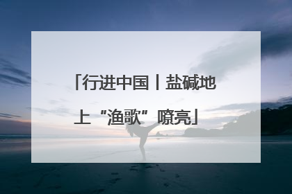 行进中国丨盐碱地上“渔歌”嘹亮