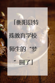 衡阳县特殊教育学校师生的“梦”圆了