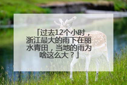过去12个小时，浙江最大的雨下在丽水青田，当地的雨为啥这么大？