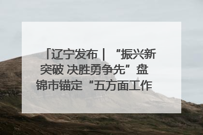 辽宁发布｜“振兴新突破 决胜勇争先”盘锦市锚定“五方面工作”力争全年地区生产总值增长5.5%左右