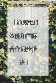 通威组件效能和国际合作同步推进