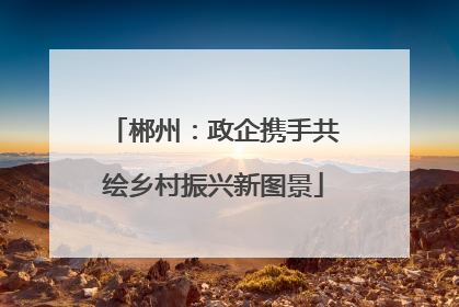 郴州：政企携手共绘乡村振兴新图景