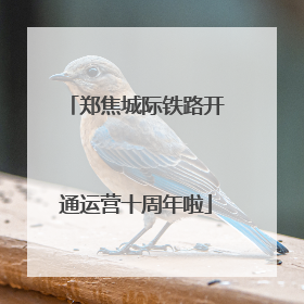 郑焦城际铁路开通运营十周年啦