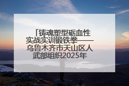 铸魂塑型砺血性 实战实训锻铁拳——乌鲁木齐市天山区人武部组织2025年度民兵集中轮训