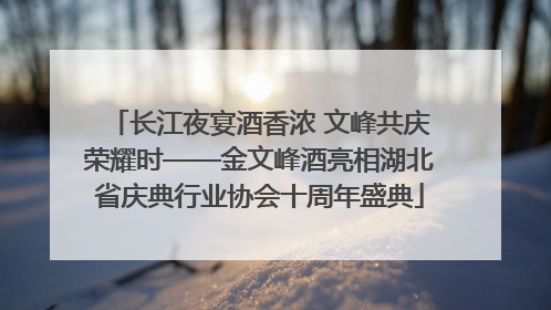长江夜宴酒香浓 文峰共庆荣耀时——金文峰酒亮相湖北省庆典行业协会十周年盛典