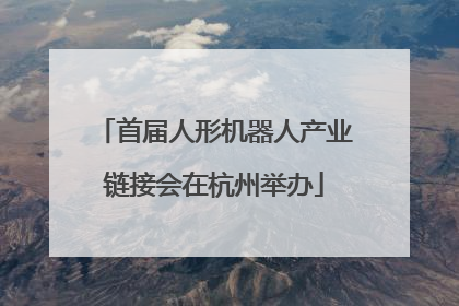 首届人形机器人产业链接会在杭州举办