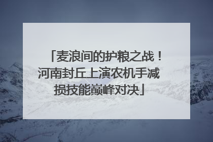 麦浪间的护粮之战！河南封丘上演农机手减损技能巅峰对决