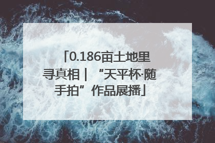 0.186亩土地里寻真相｜“天平杯·随手拍”作品展播