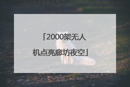 2000架无人机点亮廊坊夜空