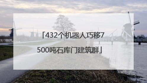 432个机器人巧移7500吨石库门建筑群