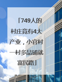 749人的村庄竟有4大产业，小官村一村多品铺就富民路